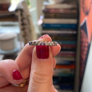 Flexible evil eye ring